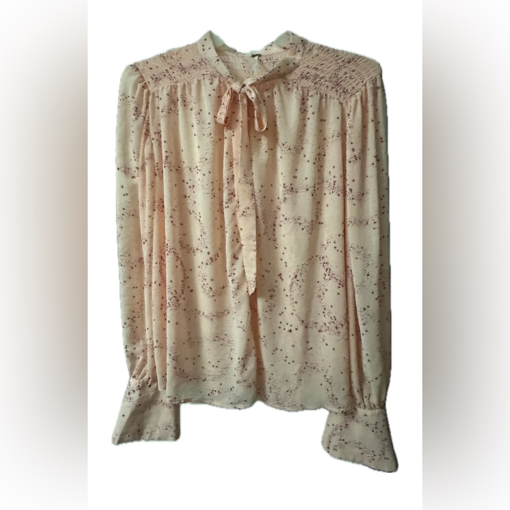 FREE PEOPLE Stars Align Printed Blouse Ballet Combo